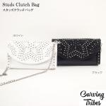 Studs Clutch Bag �X�^�b�Y�N���b�`�o�b�O <br>�o�b�O <br>�J�[�r���O�g���C�u�X<br>Carving Tribes <br>�y�J�[�r���O�V���[�Y�z